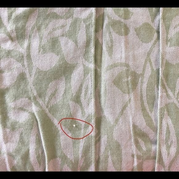 Noelle Sage White Floral Fringe Poncho One Size - Picture 6 of 6